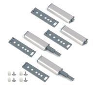 4 PCS Push Pull per Ante, Sistema Push to Open per Apertura e Chiusura, Chiusura Magnetica per Ante in Alluminio, Push Sportello Cucina e Mobili, Push Up per Armadi, Cassetti e Porte