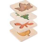 4 Pcs Puzzle Di Foglie Bambino Che Fa Primi Passi Giocattolo Cognitivo