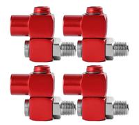 4 Pcs Raccordi Per Compressore D'aria Rapidi Connect Thole Connettore Girevole