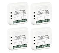 4 PCS Relè Passo Passo Silenzioso 2 Uscite, Temporizzatore Luce Scale 3 Min, Monostabile, Commutatore, Alternanza A/B, 3/4 Sequenze Luce, Multifunzione 2 Canali, 8 Modalità In 1, 220V 2X10A