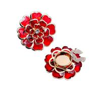 4 Pcs Rhinestone Button Covers, No-Sew Crystal Detachable Buttons For Blouse/Wedding/DIY, Elegant Button Covers Clip On And Self Cover Buttons, Quick-Install For Women Clothing & Home Decor