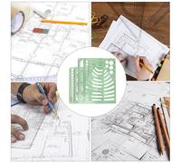 4 PCS Righello Del Modello Di Disegno Per Il Strumenti Dell'architettura