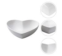 4 Pcs Romantic Tableware for Dinner Bowl Ceramica Ciotola Forma Cuore Ciotole