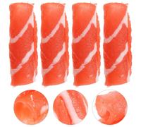4 Pcs Rotolo Di Carne Finta Oggetti Scena Alimentari Fingi Giocare Con Il Cibo
