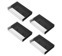 4 Pcs Scatola Della Cassetta Vuota Custodie Per Cassette in Plastica Display