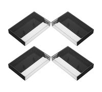 4 Pcs Scatola Della Cassetta Vuota Organizer Per Cassette in Plastica Display