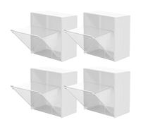 4 Pcs Scatole Immagazzinaggio Organizzatore Di Tamponi Cotone Porta Cotton Fioc