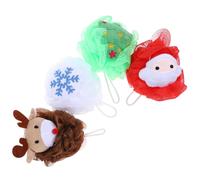 4 Pcs Scrubber Per Corpo Da Bagno Doccia Accessori Washloth Esfoliante