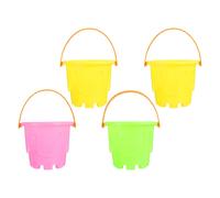 4 Pcs Secchielli Mare Secchiello Spiaggia Secchio Di Sabbia Per Bambini La