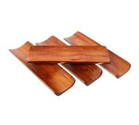 4 Pcs Set Piatti Sushi Piatto Vassoio Da Bancone Della Cucina Di Legno
