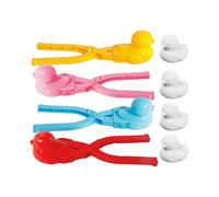 4 Pcs/Set Snowball Maker Clips, Duck Shaped Snow Ball Maker Clips Clamps Outdoor Winter Play Snow Toys Sand Clay Mold