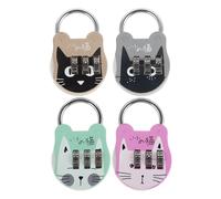 4 Pcs Sicurezza Degli Armadietti Lucchetto Combinazione Serratura Con Blocchi