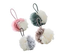 4 Pcs Soffio Per Doccia Scrub Sotto La Pouf Bagno Spugna Esfoliante Da