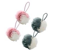 4 Pcs Soffio Per Doccia Scrub Sotto La Pouf Bagno Spugna Esfoliante Da