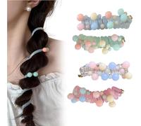 4 Pcs Soft Elastic Spiral Hair Ties,Butterfly Colorful Telephone Cord Hair Ties,Twisted Hairs Wire Pony Hairwire,for Thick Hairs Ponytail Holders Accessories for Women