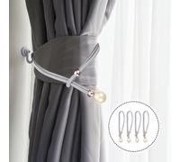 4 Pcs Soluzione Per Il Controllo Delle Tende Legacci Tieback Flessibile Cinghie