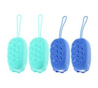 4 Pcs Spazzola Per Doccia Posteriore Da Massaggio Pennello Il Bagno Del Corpo