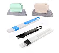 4 Pcs Spazzola per Pulizia di Finestre, 2 Pezzi Spazzola per La Pulizia Della Scanalatura Creativa e 2pcs 2 in 1 Mini Strumento per La Pulizia Delle Rientranze Delle Finestre Tastiere e le Fessure