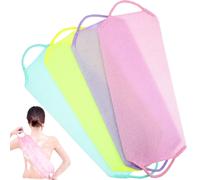 4 Pcs Spazzola Per Schiena Asciugamano Da Doccia Esfoliante Bagno Washloth