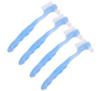 4 Pcs Spazzolino Dentiera Per Doppio Lato Spazzola Protesi Temporanea
