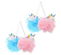 4 Pcs Spugne Bagno Per Bambini Luffa Spugna Accessori Doccia Scrubber Da