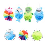 4 Pcs Spugne Bagno Per Bambini Spugna Esfoliante Sponge Da Il Bambino Scrubber