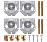 4 Pcs Staffa Piastre Di Fissaggio Per Gambe Connettore Tavolo Le Del Dei Mobili