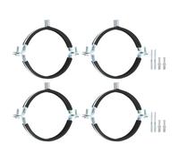 4 Pcs Staffa Regolabile per Tubo, Supporto Montaggio Parete/Soffitto 127mm