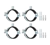 4 Pcs Staffa Regolabile per Tubo, Supporto Parete/Soffitto 64mm