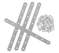 4 Pcs Staffe Metalliche Piatte Lastra Acciaio Supporti Angolari Per Legno