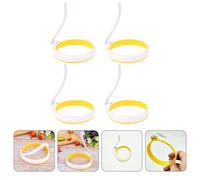 4 Pcs Stampi Per Uova in Silicone Comodi Anelli Frittata Anello D'uovo