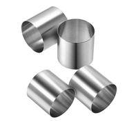 4 Pcs Stampo Da Forno Per Mousse in Acciaio Inox Torta Inossidabile