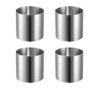4 Pcs Stampo Da Forno Stampi Per Torte Mousse Torta in Acciaio Inossidabile