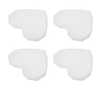 4 Pcs Stampo Fai Da Te Per Sottobicchieri Forma Cuore Stampi Resina Epossidica