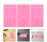 4 Pcs Stampo Per Cioccolato Danzante Dessert Ballerina Biscotti Silicone