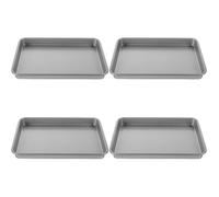 4 PCS Stampo Rettangolare Apribile Per Torte Stampi Teglia Tortiera