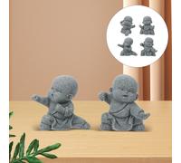 4 Pcs Statua Del Buddha Per Lo Spazio Di Meditazione Domestica Piccola