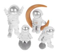 4 Pcs Statua Dell'astronauta Figurina Di Arredamento Della Scrivania
