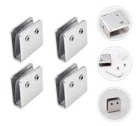 4 Pcs Supporti Per Mensole in Clip Di Fissaggio Dello Specchio Scaffali