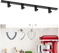 4 Pcs Supporto per Accessori Kitchenaid, Supporto per Accessori Planetaria, Compatibile con Accessori Kitchen Aid, Organizer Originale per Accessori KitchenAid, Ripostiglio per Macchina da Cucina Nero
