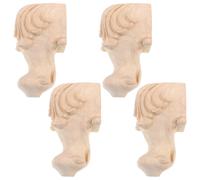 4 Pcs Supporto Per Mobili Divano, Poltrona, Mobiletto Gambe Intagliate Piedi