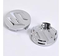 4 pcs Tappi Coprimozzo per Suzuki Swift 2005-2015 2016 Fregi Cerchi in Lega Coprimozzo Copertura Centrale Della Ruota per Cerchioni Copertura Antipolvere,54mm-Silver-