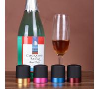 4 Pcs Tappi Di Sughero Silicone Stopper Bottiglia Riutilizzabili