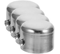 4 Pcs Tappo Per Asta Tende Plug Canna Terminali Del Palo Della
