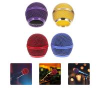4 Pcs Testa Rete Per Microfono Sostituzione Della Griglia Con Sfera