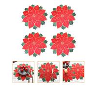 4 Pcs Tovagliette Americane Stoffa Lino Resistenti Al Calore Pallesine Isolate