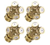 4 Pcs Ugello Nebulizzatore in Ottone Irrigatore Orto Per Giardino Spray Prato