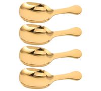 4 Pcs Un Piccolo Cucchiaio Di Zucchero Paletta Per Gelato in Metallo
