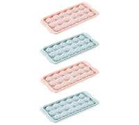 4 Pcs Vassoio Rotondo Per Cubetti Di Ghiaccio Bar Casa Forme Stampi Congelatore