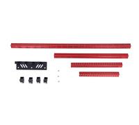 4 Pcs Woodworking Measuring Ruler Set, Aluminum Alloy Architect Triangular Scale Ruler with Metric and Imperial Scales, Vertical Height Measurement for Carpentry and Drafting